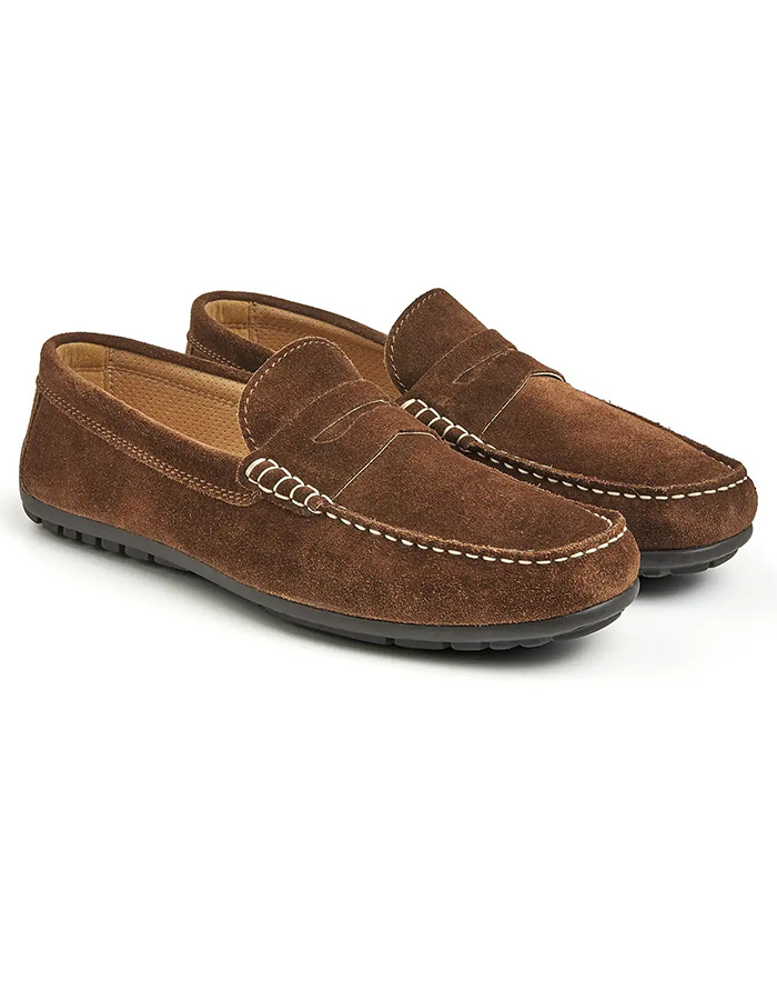 Imola loafer suède flexibel bruin