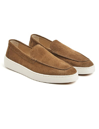 Wave loafer suède licht flexibel bruin