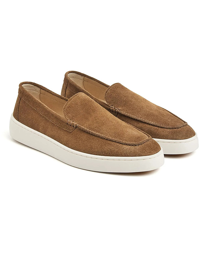 Wave loafer suède licht flexibel bruin
