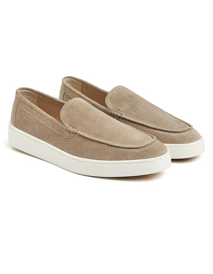 Wave loafer suède licht flexibel beige