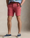 Straight Fit Chino short met stretch 8 inch bordeaux