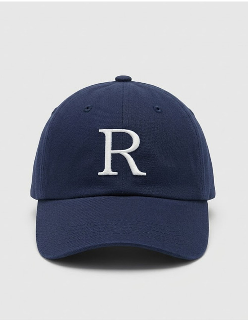 RUFUS baseball cap met borduurlogo donkerblauw