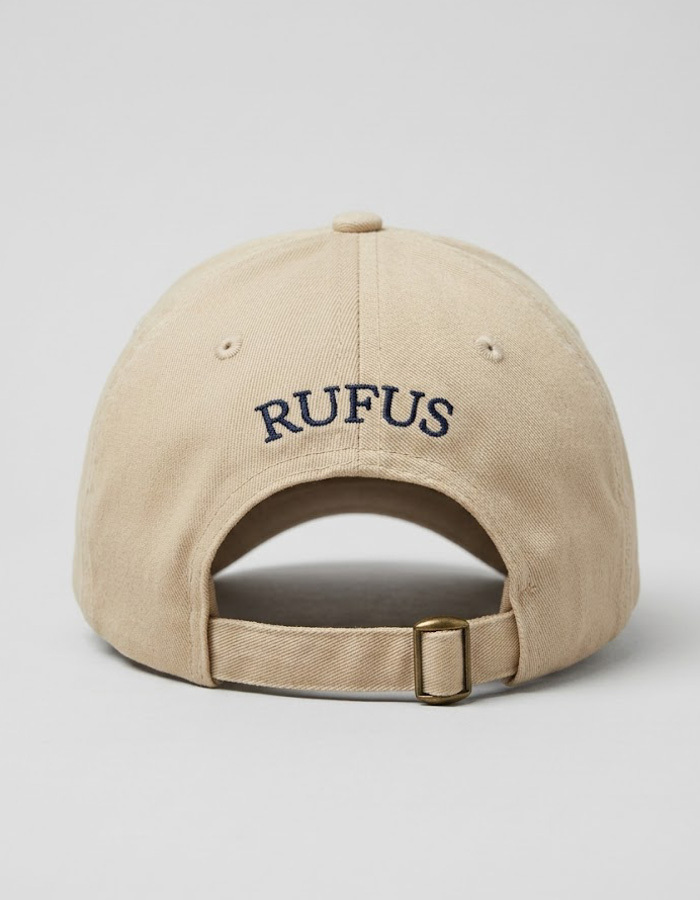 RUFUS baseball cap met borduurlogo beige