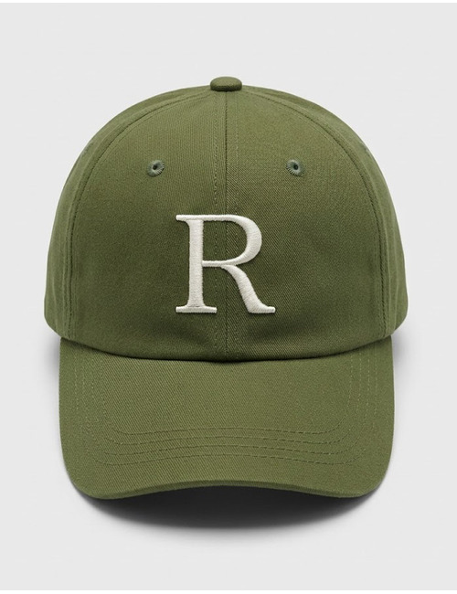 RUFUS baseball cap met borduurlogo kaki