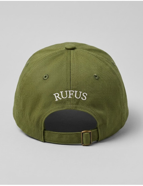 RUFUS baseball cap met borduurlogo kaki