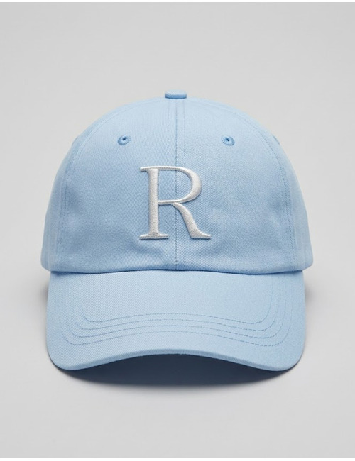 RUFUS baseball cap met borduurlogo lichtblauw