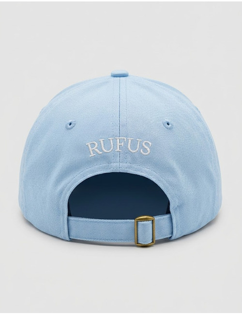 RUFUS baseball cap met borduurlogo lichtblauw