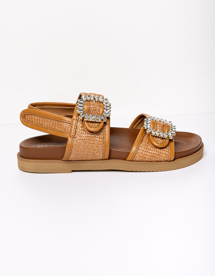 Ctwlk platte sandalen bruin