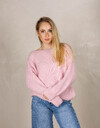 Amelie Amelie lange mouw pull roze