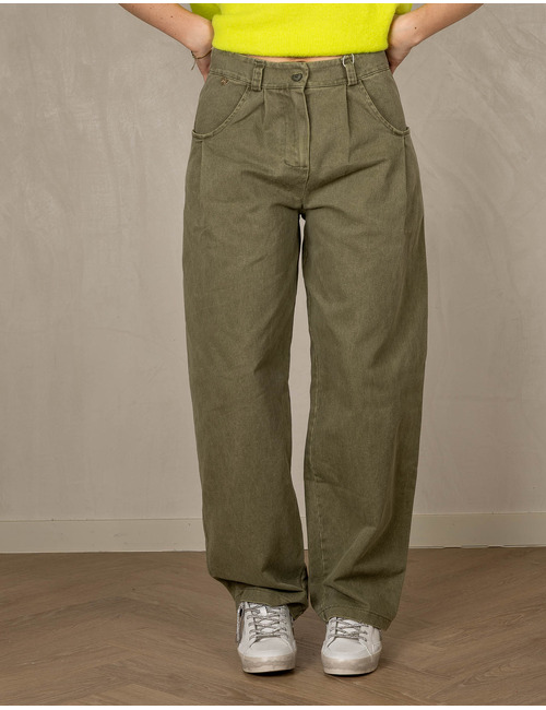 Amelie Amelie broek kaki