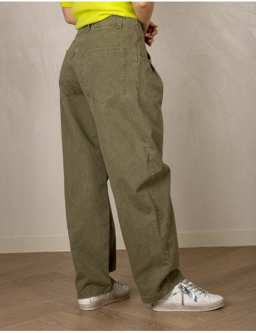 Amelie Amelie broek kaki