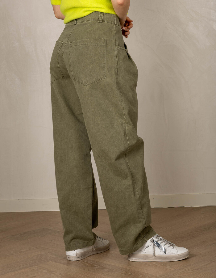 Amelie Amelie broek kaki