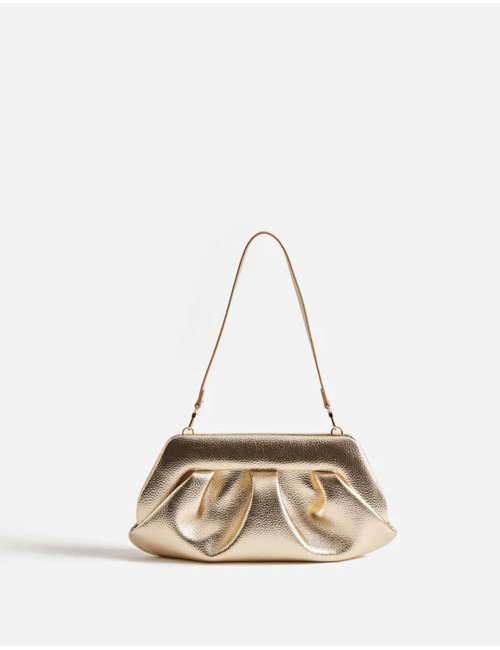Themoirè handtas goud