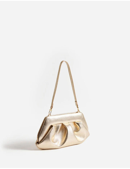 Themoirè handtas goud