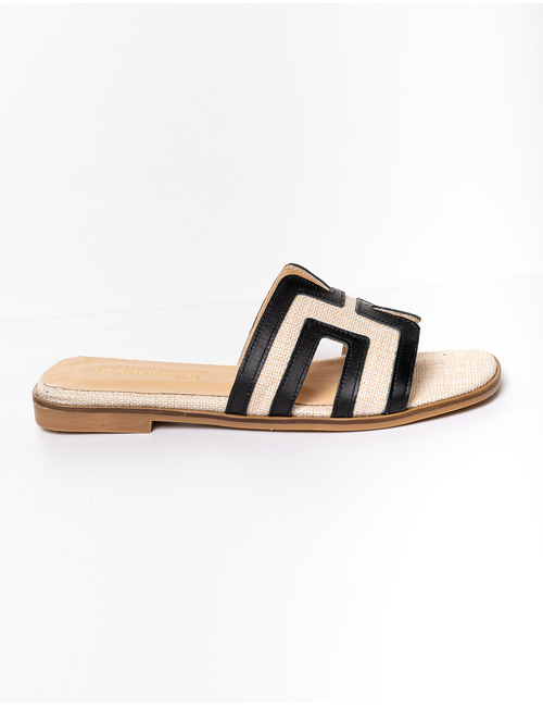 Babouche slipper zwart