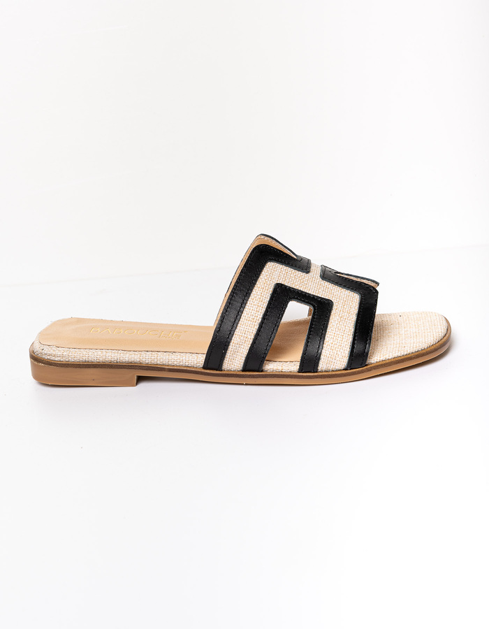 Babouche slipper zwart