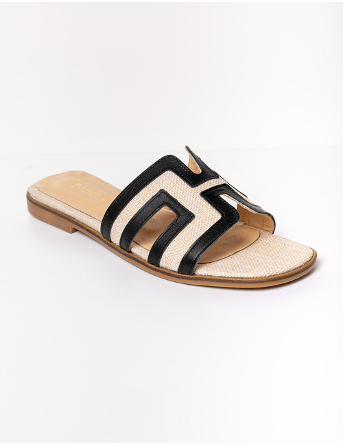 Babouche slipper zwart