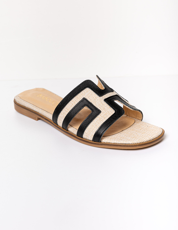 Babouche slipper zwart