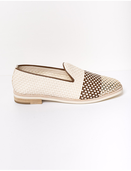 Pertini mocassin met hak wit