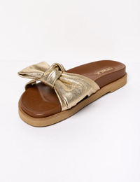 Ctwlk platte sandalen goud