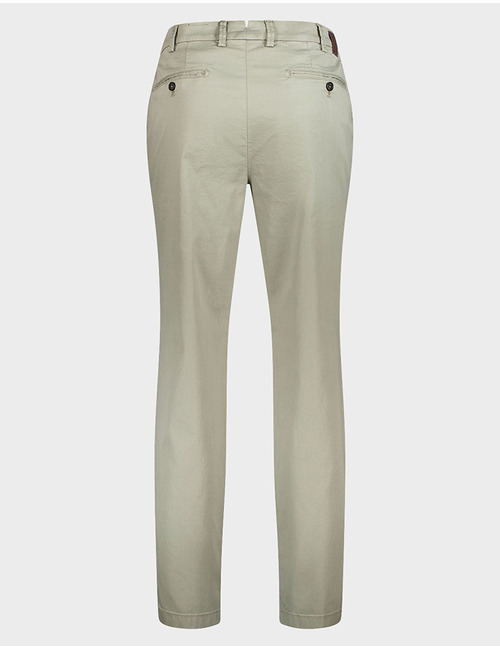 Chino met stretch modern fit olijfgroen
