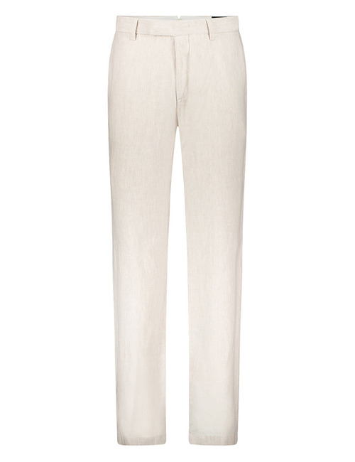 Linnen broek leisure fit zand