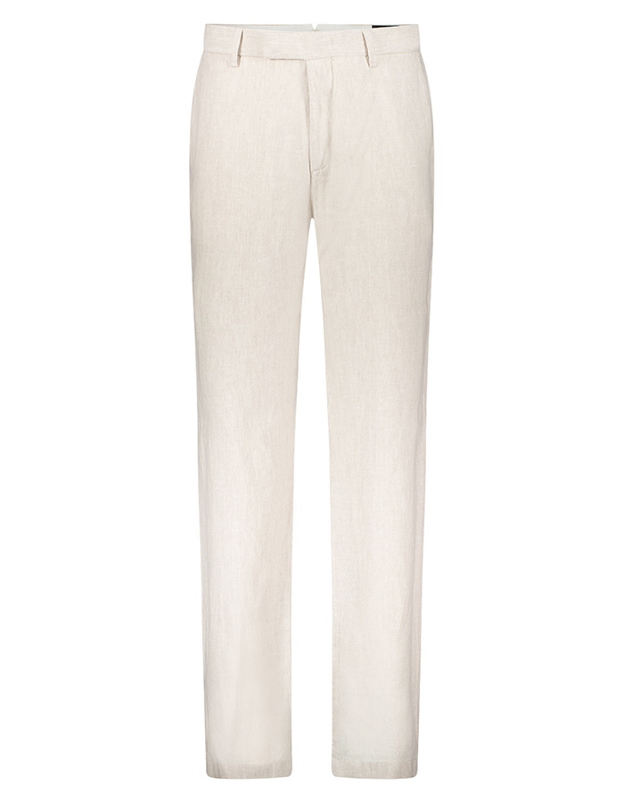 Linnen broek leisure fit zand