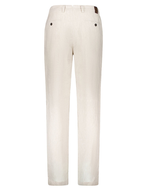 Linnen broek leisure fit zand