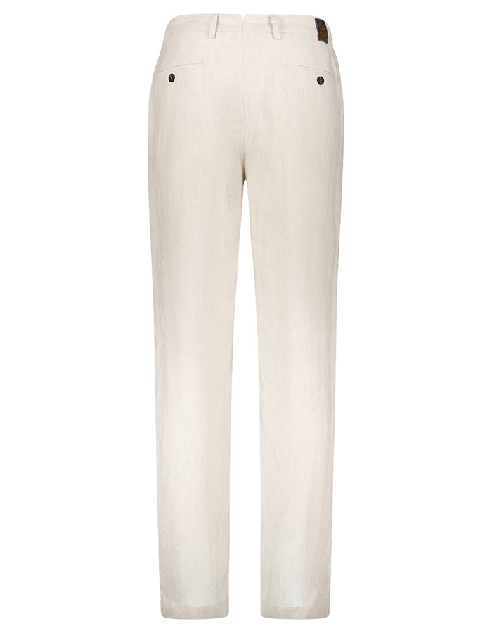 Linnen broek leisure fit zand