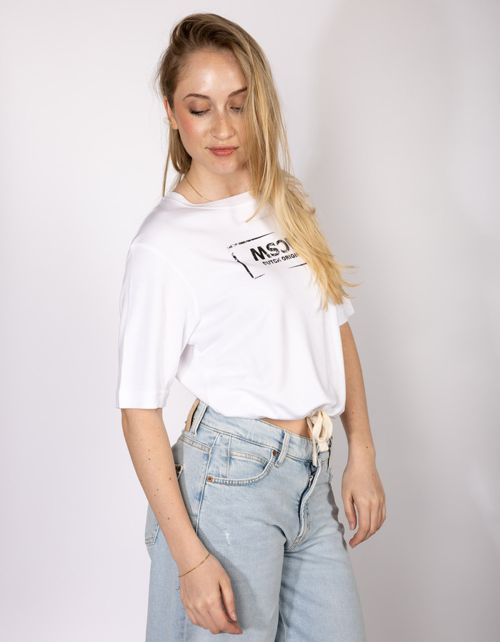 Cutlure - Wit T-shirt met logo en casual pasvorm