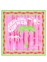 Sjaal met zomerse palmboomprint