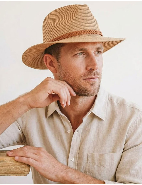 Gerry Fedora zonhoed met UPF50+ camel