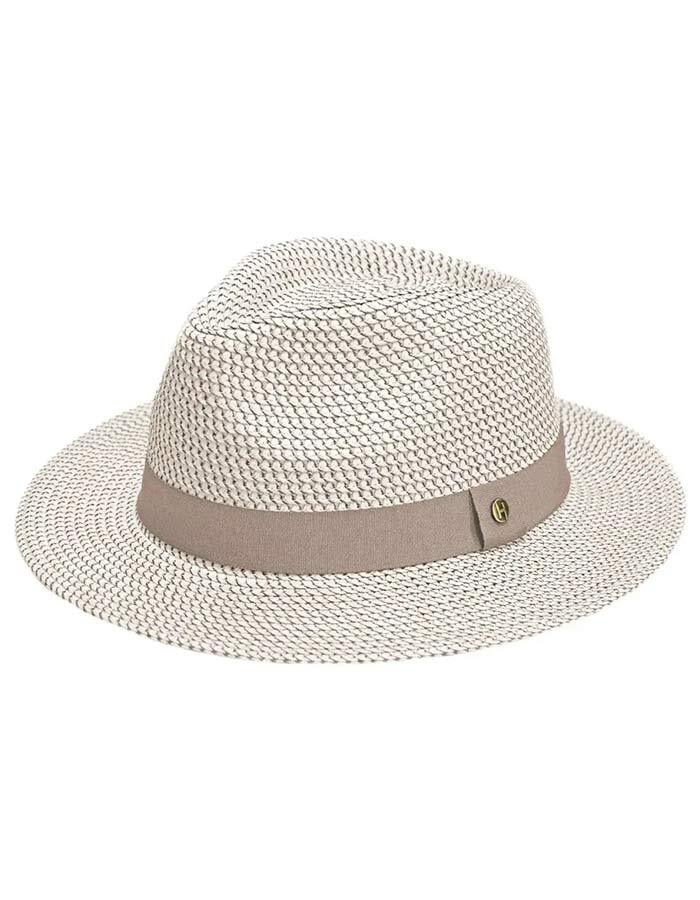 Lionel Fedora zonhoed met UPF50+ beige wit