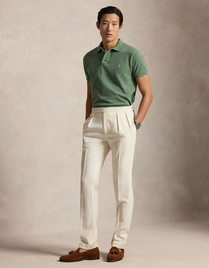 Polo shirt in katoen mesh - Fatigue