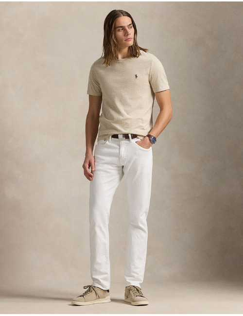 T-shirt in katoen jersey met ronde hals - Expedition Dune Heather