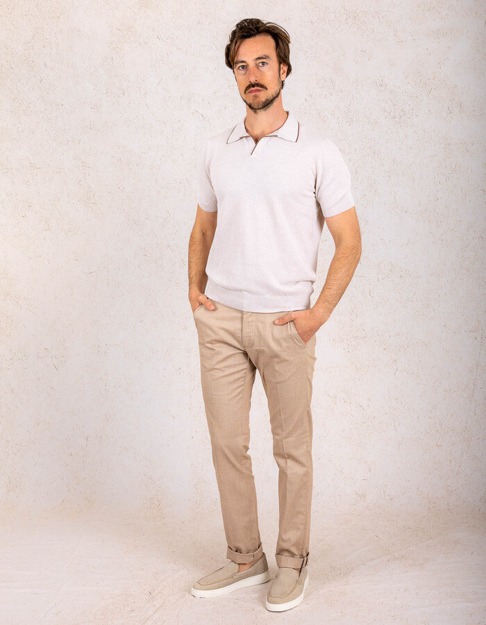Gran Sasso custom fit polo beige