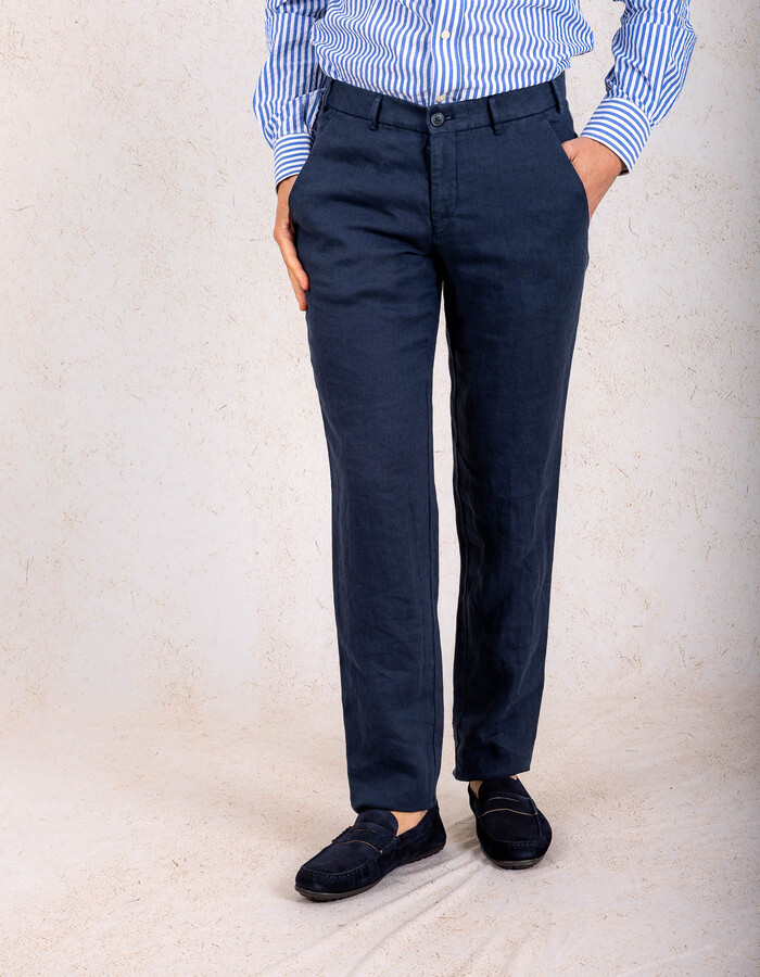 Hiltl slim broek blauw