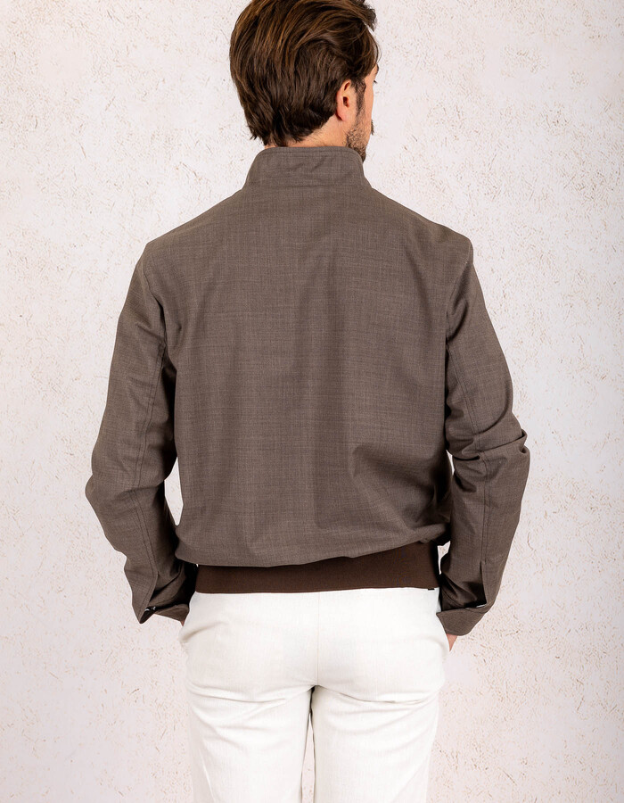 Loro Piana jas wol storm system Bruin