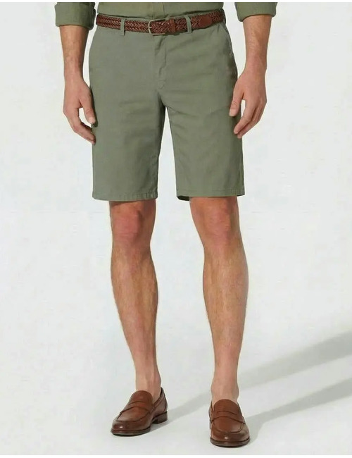 Hiltl regular fit bermuda groen