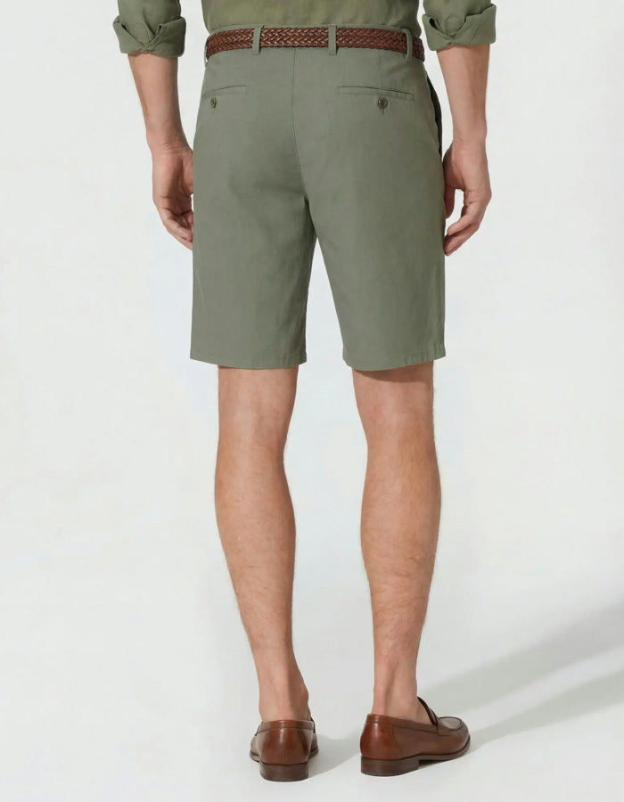 Hiltl regular fit bermuda groen