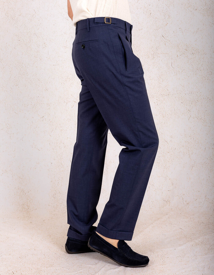 Berwich modern fit broek blauw