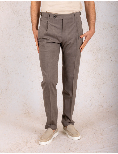 Berwich modern fit broek grijs