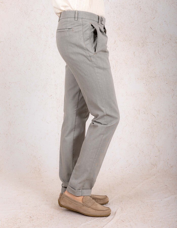 Berwich modern fit broek groen