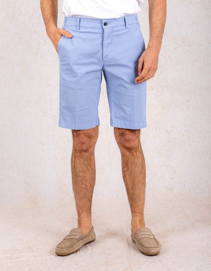 Berwich slim fit broek blauw