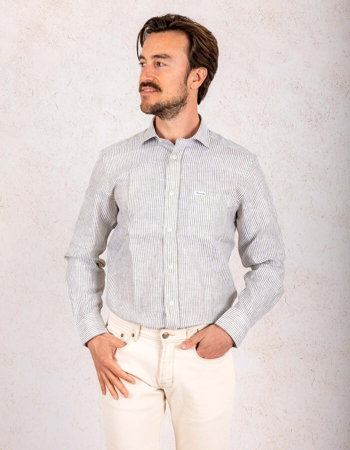 Façonnable custom fit hemd groen