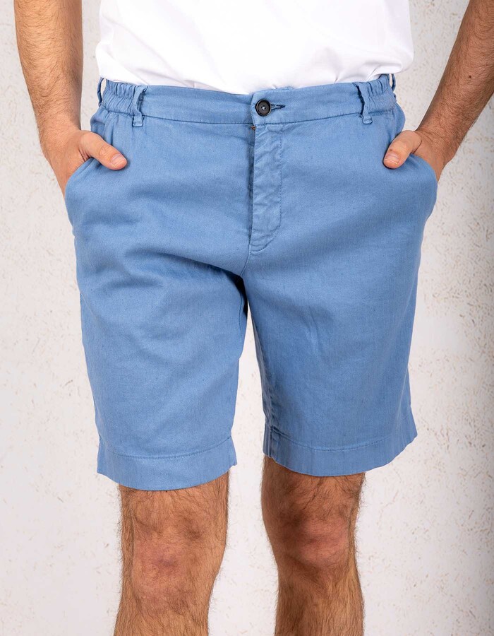 Zilton regular fit bermuda blauw