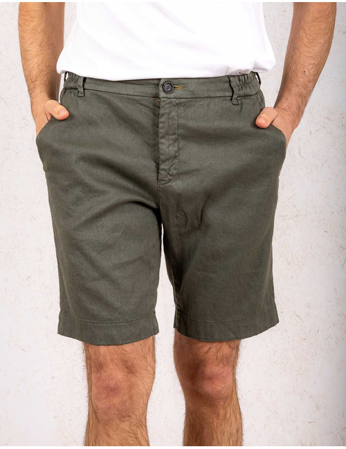 Zilton regular fit bermuda groen