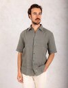 Boss Orange modern fit hemd grijs