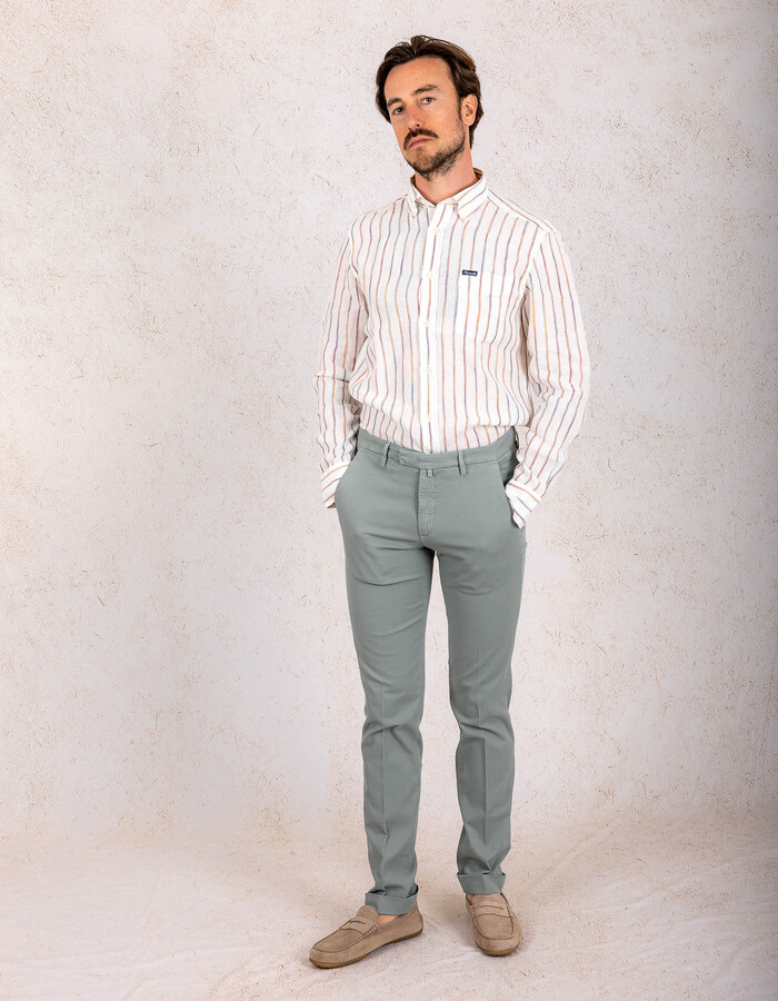 Façonnable custom fit hemd ecru