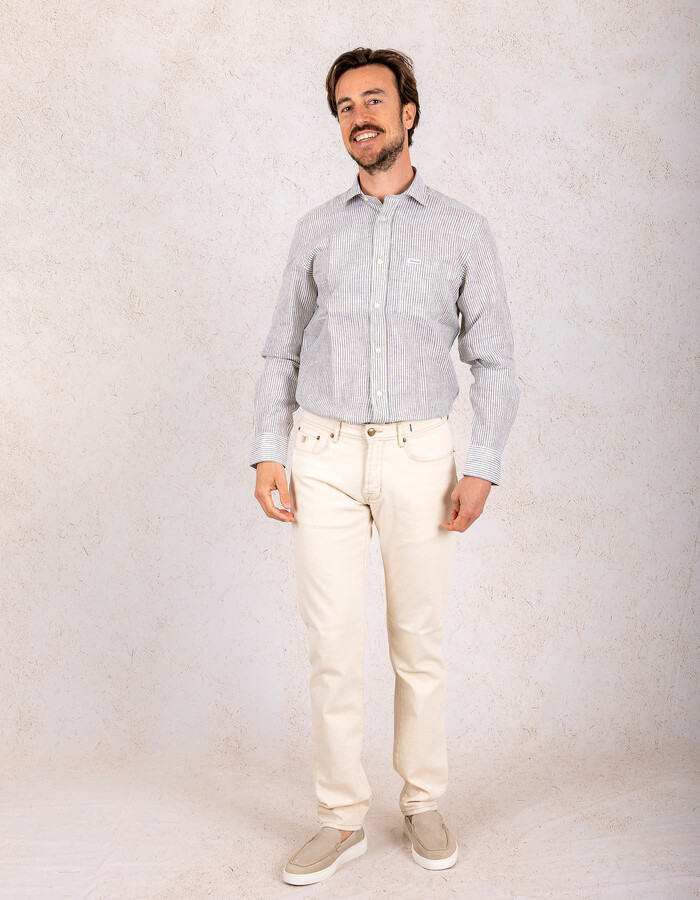 Façonnable custom fit hemd groen